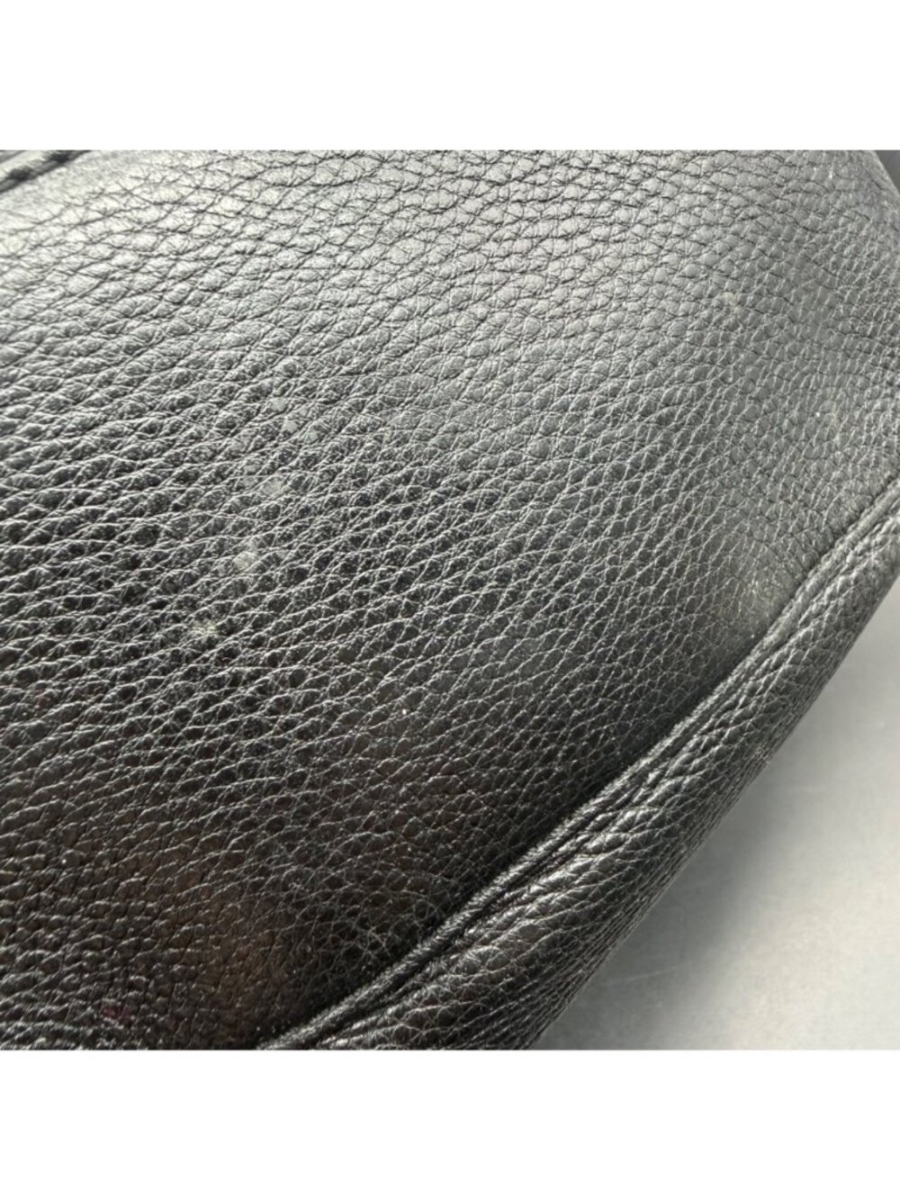 Michael Kors Barlow Medium Black Leather Purse Bag Grommet Adjustable Strap - Picture 11 of 16